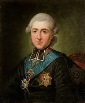 Primate Prints: Portrait of Primate Michal Poniatowski, 1776. Creator: Unknown