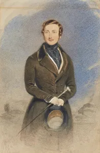 Portrait of Prince Albert (1819-1861), c 1840. Creator: Drummond, William (active 1800-1850)