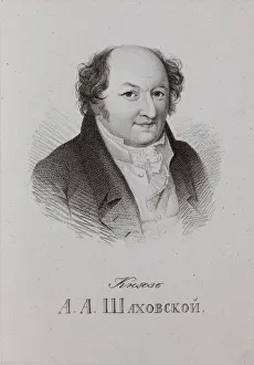 I Turgenev Memorial Museum Prints: Portrait of Prince Alexander Alexandrovich Shakhovskoy (1777-1846)