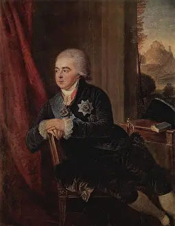 Commissary Prints: Portrait of Prince Alexander B. Kurakin, 1801. Creator: Ludwig Guttenbrunn