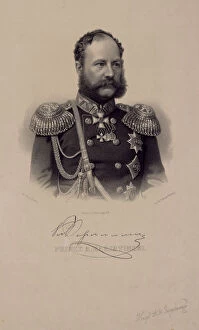 Caucasian War Gallery: Portrait of Prince Alexander Ivanovich Baryatinsky (1815-1879)