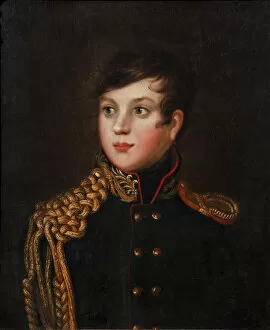Images Dated 12th November 2015: Portrait of Prince Alexander Pavlovich Stroganov (1795-1814), ca 1812. Artist: Svintsov, S.S