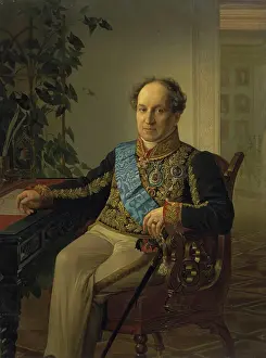 Karl Prints: Portrait of Prince A.N. Golitsyn ( the fragmented copy of the portrait by K)
