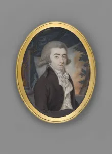 Gouache On Horn Prints: Portrait of Prince Andrei Petrovich Obolensky (1769-1852), 1797-1799