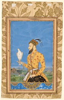 Falcon Collection: Portrait of Prince Azam Shah, late 17th / early 18th century. Creator: Unknown