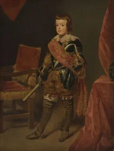 Portrait of Prince Baltasar Carlos, Son of the Spanish King Philip IV, at approx... 1639-1645. Creator: Juan Battista Martinez del Mazo