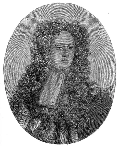 Earl Of Kendal Prints: Portrait of Prince George of Denmark composed entirely of minute writing