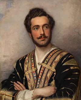 Portrait of Prince Grigory Grigorievich Gagarin (1810-1893), 1837-1839. Creator: Stieler