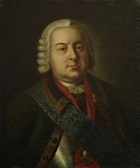 Kuskovo Prints: Portrait of Prince Nikita Yurievich Trubetskoy (1699-1767), c 1785. Creator: Anonymous