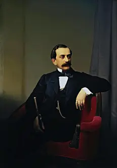 Wealthy Prints: Portrait of Prince Nikolai Yusupov, 1868. Creator: Sergey Zaryenko