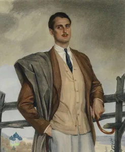 Portrait of Prince Sergei Platonovich Obolensky (1890-1978), 1929. Creator: Sorin, Saveli Abramovich (1878-1953)