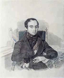 Portrait of Prince Vladimir Fyodorovich Odoyevsky (1803-1869), 1840s