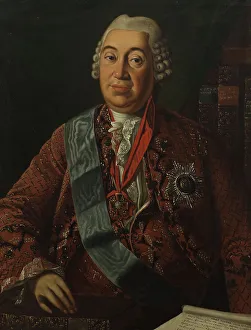 Kuskovo Prints: Portrait of Prince Yakov Petrovich Shakhovskoy (1705-1777)