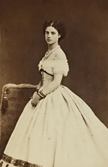 Monochrome Picture Collection: Portrait of the Princeess Dagmar of Denmark (1847-1928), 1866