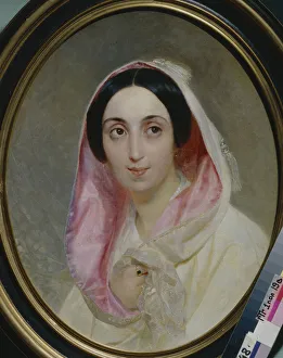 Briullov Prints: Portrait of Princess Anna Alexandrovna Bagration (1824-1885)