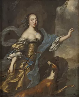 Ehrenstrahl Collection: Portrait of Princess Anna Dorothea of Holstein-Gottorp (1640-1713)