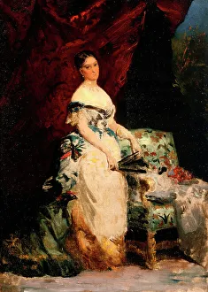 Portrait of Princess Brancaccio-Massimo, between 1860 and 1870. Creator: Edouard Louis Dubufe