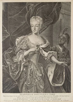 Alexei Petrovich Collection: Portrait of Princess Charlotte of Brunswick-Wolfenbuttel (1694-1715)