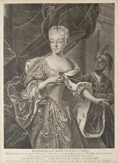 Alexei Petrovich Collection: Portrait of Princess Charlotte of Brunswick-Wolfenbuttel (1694-1715)