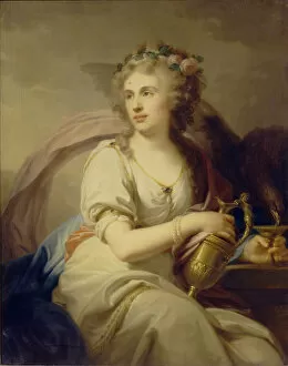 Ekaterina Dolgorukova Gallery: Portrait of Princess Ekaterina Fyodorovna Dolgorukova (1769-1849) as Hebe