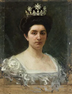 Torino Prints: Portrait of Princess Elena of Montenegro (1873-1952)