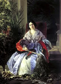 Portrait of Princess Elizaveta Pavlovna Saltykova, 1841