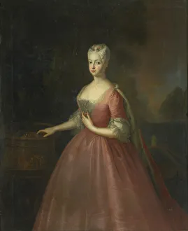 Pesne Prints: Portrait of Princess Friederike Luise of Prussia (1714-1784)