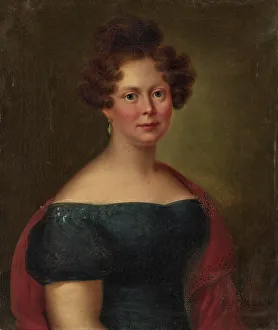 Portrait of Princess Louise of Württemberg, Countess of Hohenlohe-Öhringen (1789-1851). Creator: Rothe, Carl (1810-1865)