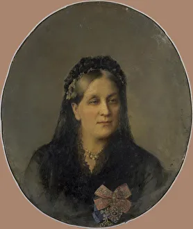 Dolgorukova Gallery: Portrait of Princess Maria Alexandrovna Dolgorukaya, nee Apraxina (1816-1892)