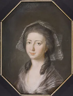Gouache On Horn Prints: Portrait of Princess Maria Anna Czartoryska (1768-1854), c. 1780
