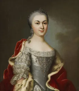 Portrait of Princess Maria Louise Albertine of Hesse-Darmstadt …, ca 1760. Creator: Fiedler