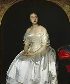 Images Dated 14th June 2013: Portrait of Princess Maria Vasilyevna Vorontsova (1819-1894), 1851. Artist: Zaryanko
