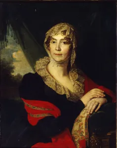 Borovikovsky Collection: Portrait of Princess Natalia Alexandrovna von Buxhoeveden (1758-1808), nee Alexeyeva, 1790s