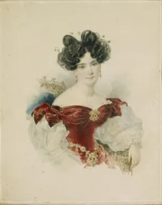 Alexander Pavlovich 1798 1877 Gallery: Portrait of Princess Natalia Viktorovna Kochubey, nee Kochubey (1800-1854), 1830s