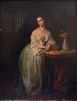 Portrait of Princess Nino Aleksandrovna Griboyedova (nee Chavchavadze), Mid of the 19th cen.. Artist: Anonymous Portrait of Princess Nino Aleksandrovna Griboyedova (nee Chavchavadze), Mid of the 19th cen.. Artist: Anonymous