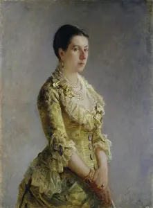Princess Prints: Portrait of Princess Olga Volkonskaya (nee Kleinmichel), 1882. Creator: Nikolay Ge