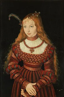 Beauty Prints: Portrait of Princess Sibylle of Cleves (1512-1554), 1526