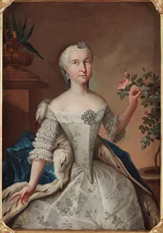 Johann Heinrich Prints: Portrait of Princess Sophia Dorothea of Prussia (1719-1765)