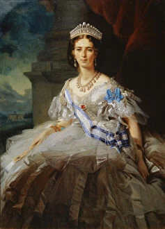 Images Dated 28th May 2010: Portrait of Princess Tatiana Yusupova, 1858. Artist: Franz Xaver Winterhalter
