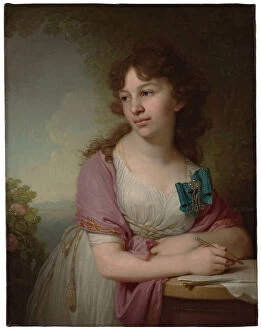 Dolgorukova Gallery: Portrait of Princess Yekaterina Alexeyevna Dolgorukova (1781-1860), nee Countess Vasilyeva, 1798
