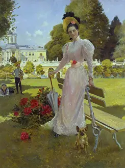 Reclining Prints: Portrait of Princess Zinaida Yusupova with Two Sons at Arkhangelskoe