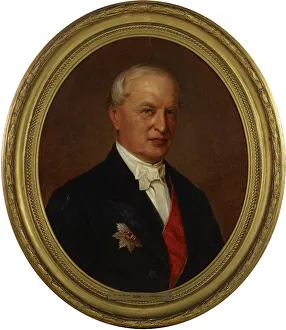 Portrait of Privy Councillor Robert von Trapp, 1871. Creator: Erik Johan Lofgren