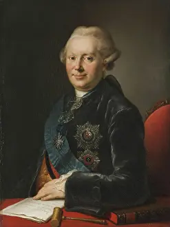 Class Prints: Portrait of Procurator-General Alexander Vyazemsky, 1775. Creator: Unknown