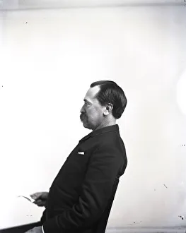 Librarian Prints: Portrait in Profile of Theodore Nicholas Gill (1837-1914), 1880s
