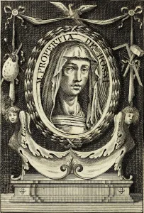 Portrait of Properzia de Rossi (c. 1490-1530). From Vite de piu eccellenti pittori