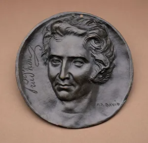 Draftsman Prints: Portrait of Prud'hon, c.1830. Creator: Pierre-Jean David d'Angers