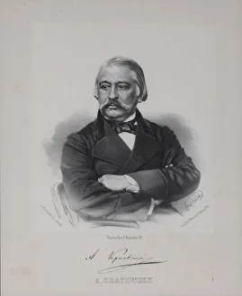 Portrait of the Publisher Andrey Alexandrovich Krayevsky (1810-1889), 1860s