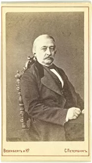 Photo Studio Wesenberg Gallery: Portrait of the Publisher Andrey Krayevsky (1810-1889), 1870s