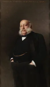 Vittorio Matteo 1859 1933 Prints: Portrait of publisher Emilio Treves, 1907. Creator: Corcos, Vittorio Matteo (1859-1933)