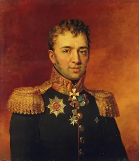 Pyotr Prints: Portrait of Pyotr G. Likhachov (1758-1813), 1822. Creator: Workshop of George Dawe